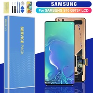 AMOLED For Samsung Galaxy S10 S10+ SM-G975F, SM-G975U, SM-G975W LCD With Frame Display Digital Touch