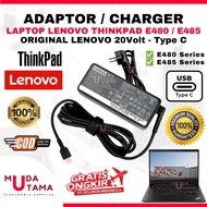 Laptop Charger Adapter Lenovo Thinkpad E480 E485 Type C Original - Laptop Adapter Lenovo Thinkpad E4