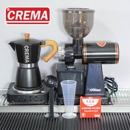 ชุดเปิดร้านกาแฟ โมก้าพอท MOKA POT CREMA27 : พร้อมสูตรชงเปิดร้าน 16 20 22 ออนซ์