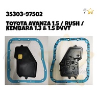 AUTO TRANSMISSION FILTER TOYOTA AVANZA 1.5 / RUSH / PERODUA KEMBARA 1.3, 1.5 DVVT 35303-97502 AT/F