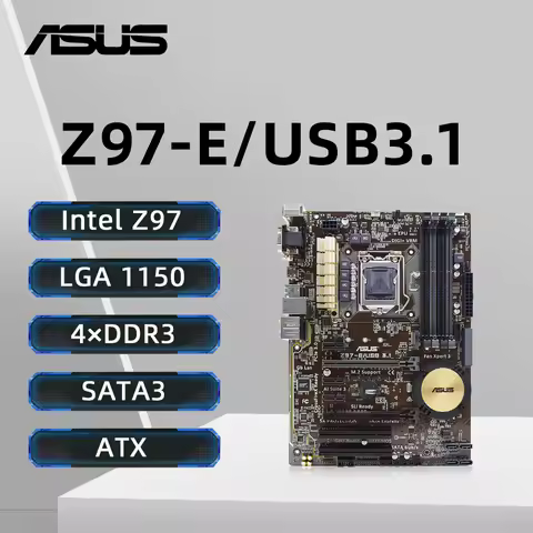 Placa base ASUS Z97-E/USB 3,1 LGA1150 compatible con i7-4790K i7-4770K i5-4690K i5-4670K CPU DDR3 32
