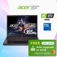 [Free Upgrade to 32GB RAM][NVIDIA RTX 4050] Acer Nitro V ANV15-52-70K4 15.6 inch FHD IPS 165Hz Gamin