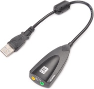 USB 2.0 External Audio Adapter, 7.1 Stereo Sound Card Dynamic 3D Surround Sound Card 5Hv2 Channel Co