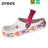 Crocs รองเท้าแตะ Crocs กันลื่น ของแท้ เหมาะกับเดินชายหาด แฟชั่นสําหรับผู้หญิง opw