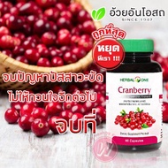 Herbal one cranberry 60 capsules - อ้วยอัน แครนเบอร์รี่ สมุนไพรผู้หญิง อาหารเสริมผู้หญิง ลดกลิ่นอับ ด้วย แครนเบอรี่ จาก อ้วยอันโอสถ เครนเบอร์รี่