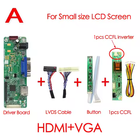 For B141EW01 LP141WX3 B140EW01 LTN141AT03 1280*800 LCD LED Screen Panel HDMI+VGA Controller Driver B
