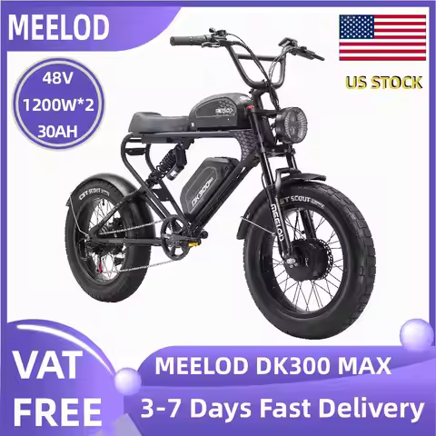 MEELOD DK300 MAX adult E-bike 1200W*2 48V 30Ah battery commute Electric Bike,20-inch Fat Tire E-Moun