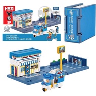 Tomy多美卡小鎮場景唐老鴨爆米花店鋪販賣車唐納德小汽車收藏擺件