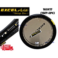 EXCEL ASIA RIM SIZE 160X17 BLACK SILVER GOLD ORANGE COLOUR Rim Alloy Excel Asia 160*17