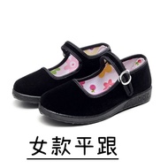 Children's Dance Shoes Performance Eight-Road Army Square Mouth Round Mouth Shoes Black Women's Shoe