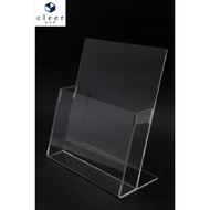 Acrylic A4 Brochure Holder Stand 1 Layer Brochure Stand
