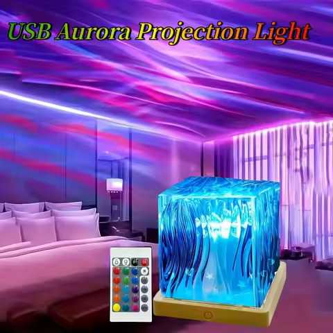 Water Ripples Lights Lamp Ocean Water Projector Light Luminorthe lumena Lights Bedroom Decor 16 Colo