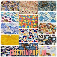 Cotton Digital Print Fabric Half 0.5 meter (50cm x 110) - P08 V1 (No stretch fabric)