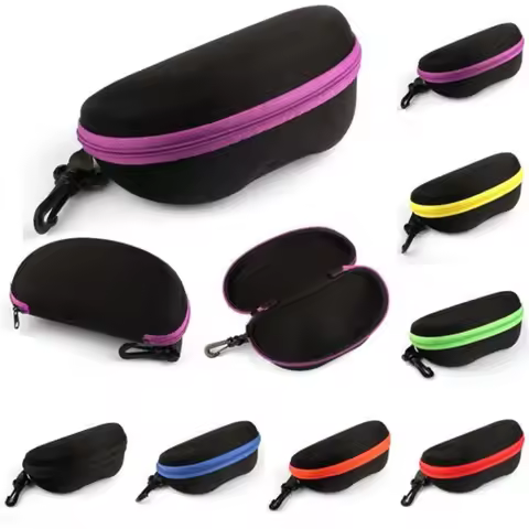 EVA Glasses Zipper Case Glasses Display Case EVA Sunglasses Black Sunglasses Glasses Case YJDr01