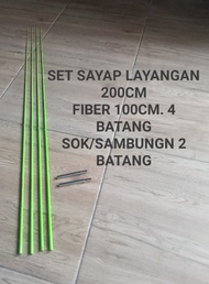 blank fiber set sayap layangan 100CM