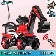 OP Children's Excavator Toy Rechargeable Or Manual Operated Excavator Ride On 3-6 Years Old Kid Ride