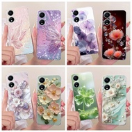 New Case For Honor X5 Plus WOD-LX1 WOD-LX2 / Honor X5 VNA-LX2 VNA-LX3 Casing Popular Flower Butterfl