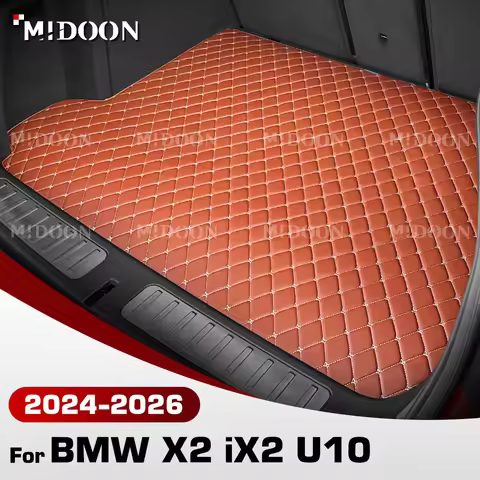 Custom Car Trunk Mat For BMW X2 iX2 sDrive20i U10 2024 2025 2026 5 Seats Protective Pad Cargo Liner 