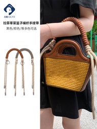 suitable for Hermes¯ Marni Mani Raffia Woven Cabbage Basket Portable Woven Strap Accessories
