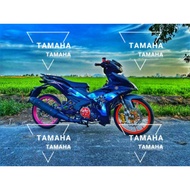 YAMAHA Y15 Y15zr V1 V2 Doxou Matt Black Cover set Free Emblem(×4)