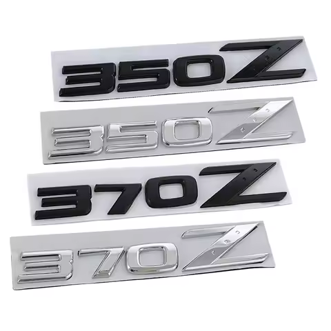 3d Metal 350Z Logo 370Z Letters Badge Car Trunk Door Side Sticker Decal 350Z Emblem 370Z Sticker Acc