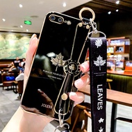 YBD Ốp Điện Thoại Có Dây Đeo Cổ Tay Tương Thích Cho iPhone 8 Plus 7 Plus 6 6S Plus SE 2020 Ốp Mạ Ốp 