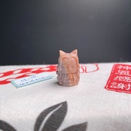 阿拉善 碧玉 九尾狐姬雕刻 DIY手鍊配件 生活美滿 目標達成