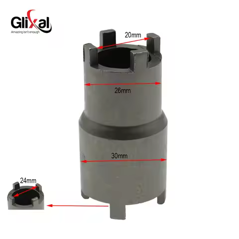 Glixal 20 & 24mm Clutch Lock Nut Removal Tool, Oil Spinner Nut Spanner, Motorcycle Engine Mount Nut 