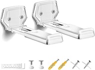 ELETIUO Soundbar Wall Mount Bracket,Depth Adjustable 3.8-6.5 inch,Universal Sound Bar Mount Under TV