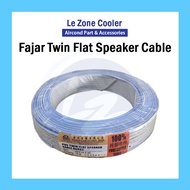 (70 meter) Fajar Twin Flat Speaker Cable PVC Twin Cable Light Cable Electrical WIre  23/0.14 x 2 cor