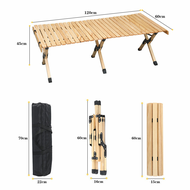 Camping table โต๊ะพับ โต๊ะไม้พับได้ โต๊ะพกพา โต๊ะตั้งแคมป์ เก้าอี้สนาม camping อุปกรณ์แคมปิ้ง โต๊ะแค