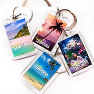 Keychain Semporna Sabah Beach Gift Souvenir