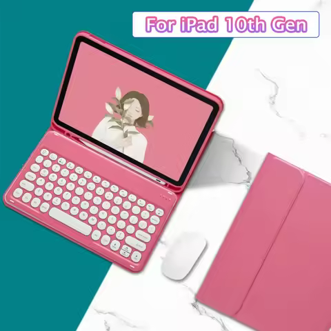 2022 for iPad 10 Generation Case with Keyboard Rechargeable Smart Cover for iPad 10.9 10th Magnetic 