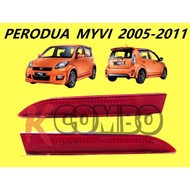 PERODUA MYVI SE2 2008 REAR BUMPER REFLECTOR / BELAKANG BATU MERAH