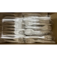 [CARTON] (2000 pieces) Disposable Fork / Disposable Spoon/ / Plastic Fork / Plastic Spoon / Tapau Sp