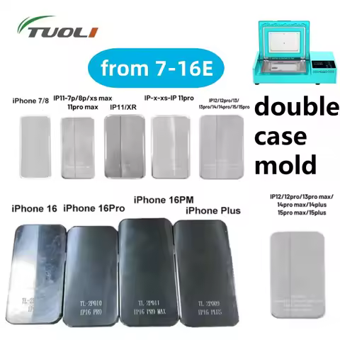 TUOLI Double Mould Double Mold Layer Phone 2in 1 Case for TL-X9 Phone Case 3D DIY Customized Sublima