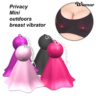 [WS]Sucking Vibration Massager Mute Compact Silicone Outdoor Portable Breast Stimulator for Pool