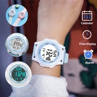 Fashion Sports Women's Watch Silicone Strap Multifunctional Luminous Alarm Auto Calendar LED Digital Men Ladies Watch for Student