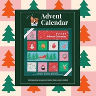 heypet🐶 Bocces Bakery Holiday Advent Calendar Brushy Sticks & Biscuits 3.5 oz ขนมสำหรับสุนัข