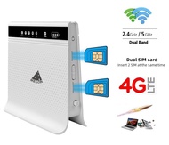4G Router 1200Mbps Dual SIM &amp; Dual-Band 2.4G+5Ghz, 4G Router 2 Sim High-Performance