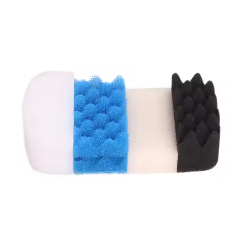 Compatible Value Pack Fit for Fluval 106 107 Filter (3x Polishing Pad, 2x Plain Foam, 1x Bio-Foam, 2