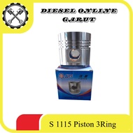 MESIN S1115 Piston DongFeng Piston Diesel Engine 24Hp 3Ring 47mm JF