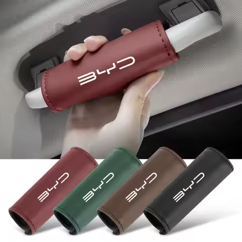 1Pcs PU Leather Roof Handle Anti-scratch Protector Case For BYD Tang E6 F3 Atto3 Yuan Plus Song Max 