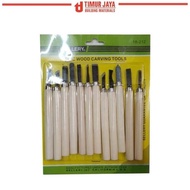 Sellery Wood Carving Tools Set 10 Lino Cut Tools Cukil Kayu Pahat Ukir