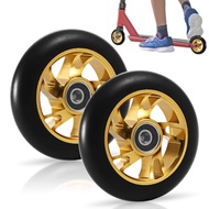 120mm Scooter Wheels with ABEC9 Bearings Set of 2 for Parks Roads and Indoor Use