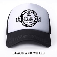 TEAM ITIK Tau Gamma Phi Fashion Sport Hat. This triskelion fraternity cap is a classic black