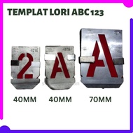 HUNTER Germany 123 ABC Number Alphabet letter 0-9 A-Z Stencil Plate Chop Plate Spray Label Marking P