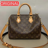 Tas Lv Speedy Bandouliere 25cm Monogram Original