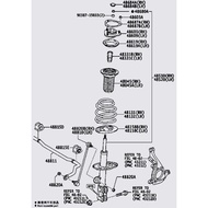 HARRIER ZSU60 ORIGINAL TOYOTA FRONT SUSPENSION ABSORBER ACCESSORIES PARTS