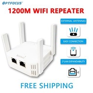 OPTFOCUS 2.4G 5G WiFi Repeater 1200Mbps 300Mbps 2 LAN WAN For Router Repetidor 4 Antennas Wi fi Amplificador Range Extender